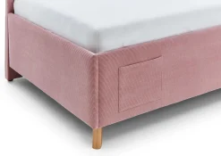 Kofferbett Cool | Mit Rückenlehne | 90 x 200 cm | Rosa Design