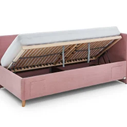 Kofferbett Cool | Mit Rückenlehne | 90 x 200 cm | Rosa Design
