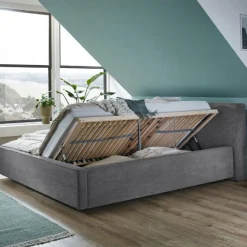 Kofferbett Mitoma | 180 x 200 cm | Design Grau