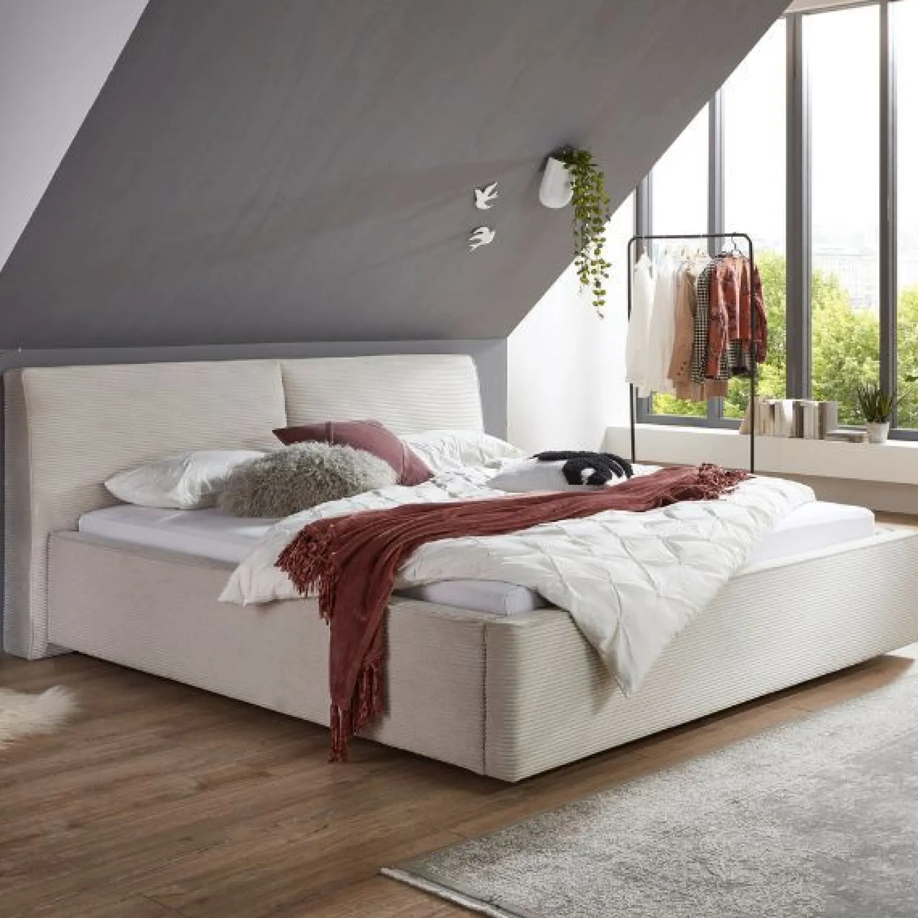 Kofferbett Mitoma | 180 x 200 cm | Design Beige
