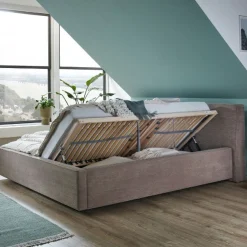 Kofferbett Mitoma | 160 x 200 cm | Design Taupe