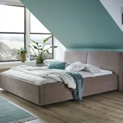Kofferbett Mitoma | 160 x 200 cm | Design Taupe