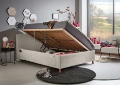 Kofferbett Ollie | 140 x 200 cm | Design Beige