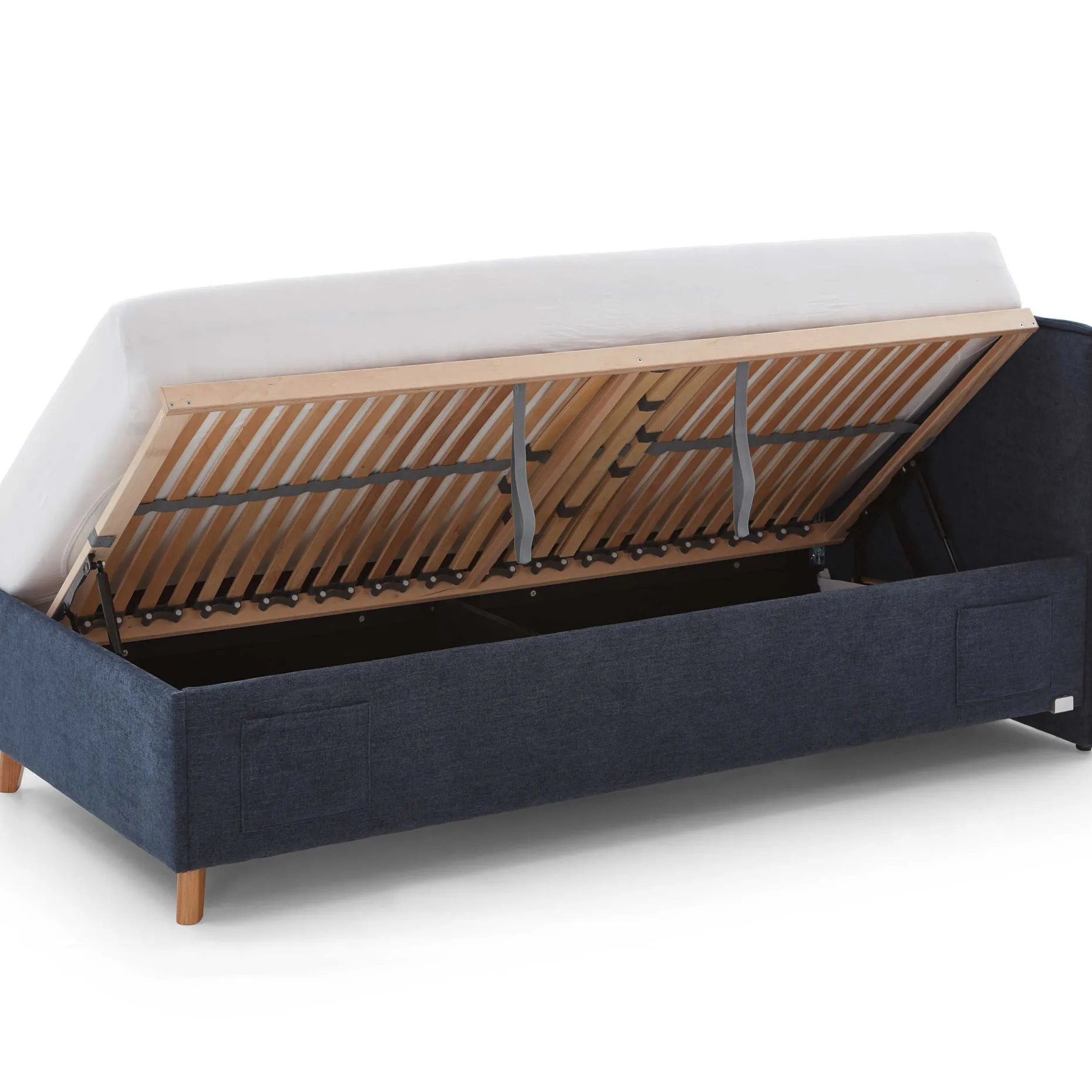Kofferbett Ollie | 140 x 200 cm | Design Blau