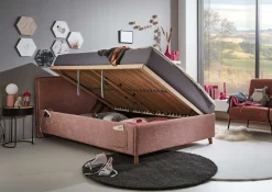 Kofferbett Ollie | 140 x 200 cm | Rosa Design
