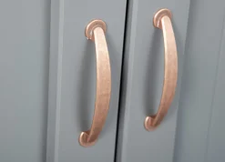 Kommode Cerci 90cm mit 2 Türen und 2 Schubladen - grau