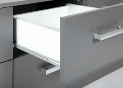 Kommode Eden 122cm 6 Schubladen - graphitgrau
