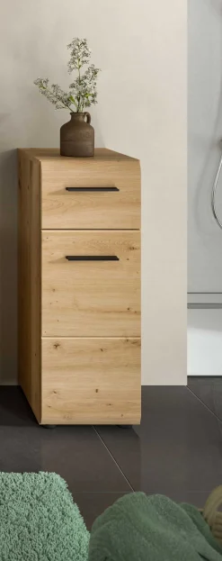 Kommode Ice Xonox - 3 Schubladen Artisan Oak - 30x80x30 cm