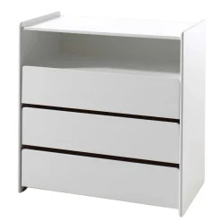 Vipack Kommode Kiddy 90x72x106cm mit Wickeltisch 3 Schubladen -
