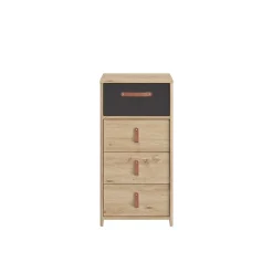 Kinder Gautier - Gami Kommode Liam 4 Schubladen - Eiche artisan