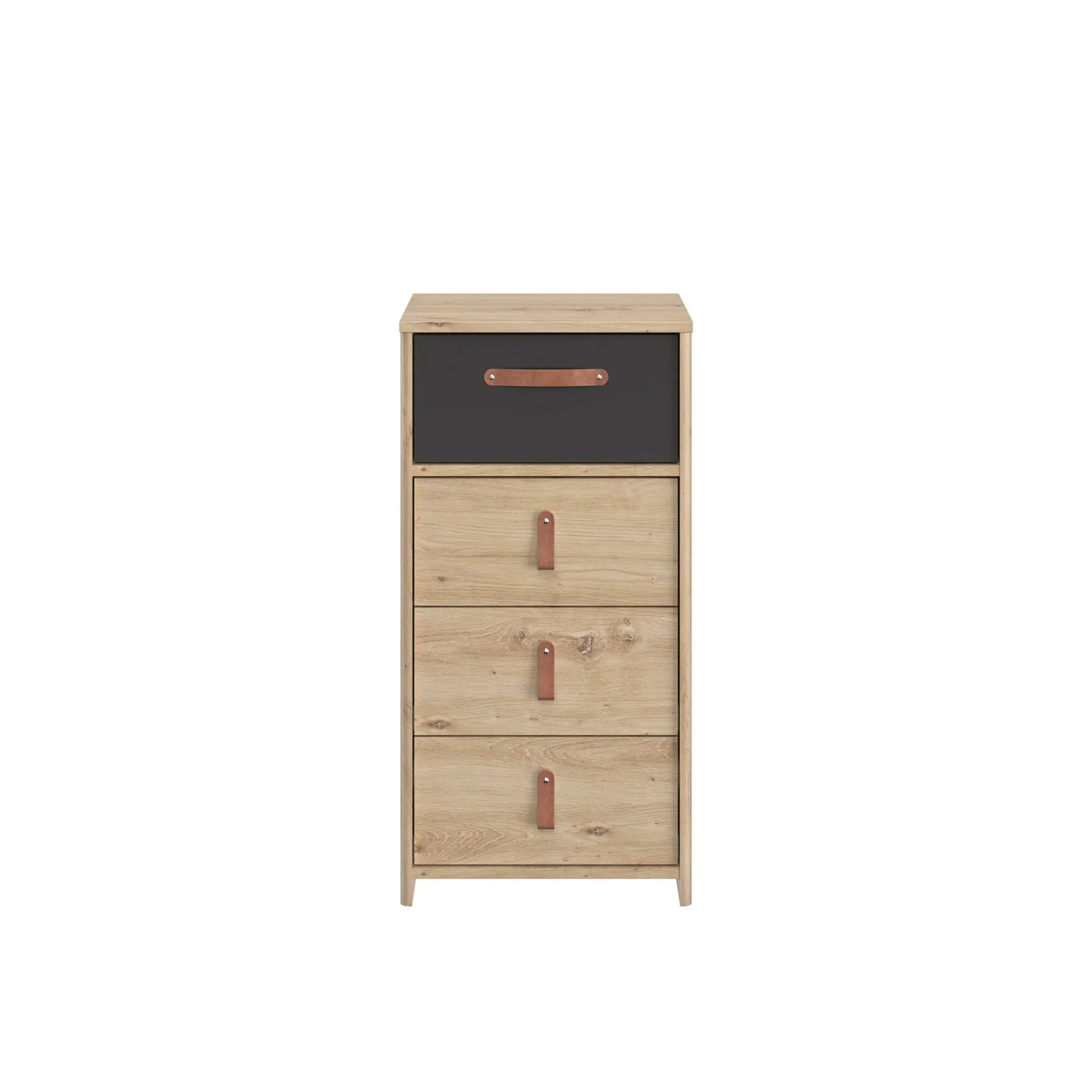 Kinder Gautier - Gami Kommode Liam 4 Schubladen - Eiche artisan