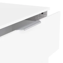 Kommode Micheline - 80x41x81cm - 3 Schubladen - weiß