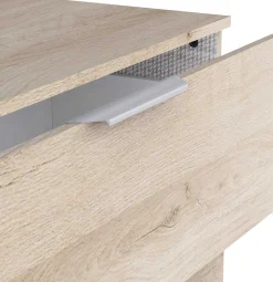 Kommode Micheline - 80x41x81cm - 3 Schubladen - Eiche Dekor
