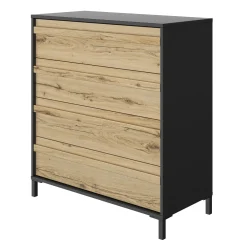 Kommode Mimizan | 94 x 45 x 104 | Helvezia Oak Design