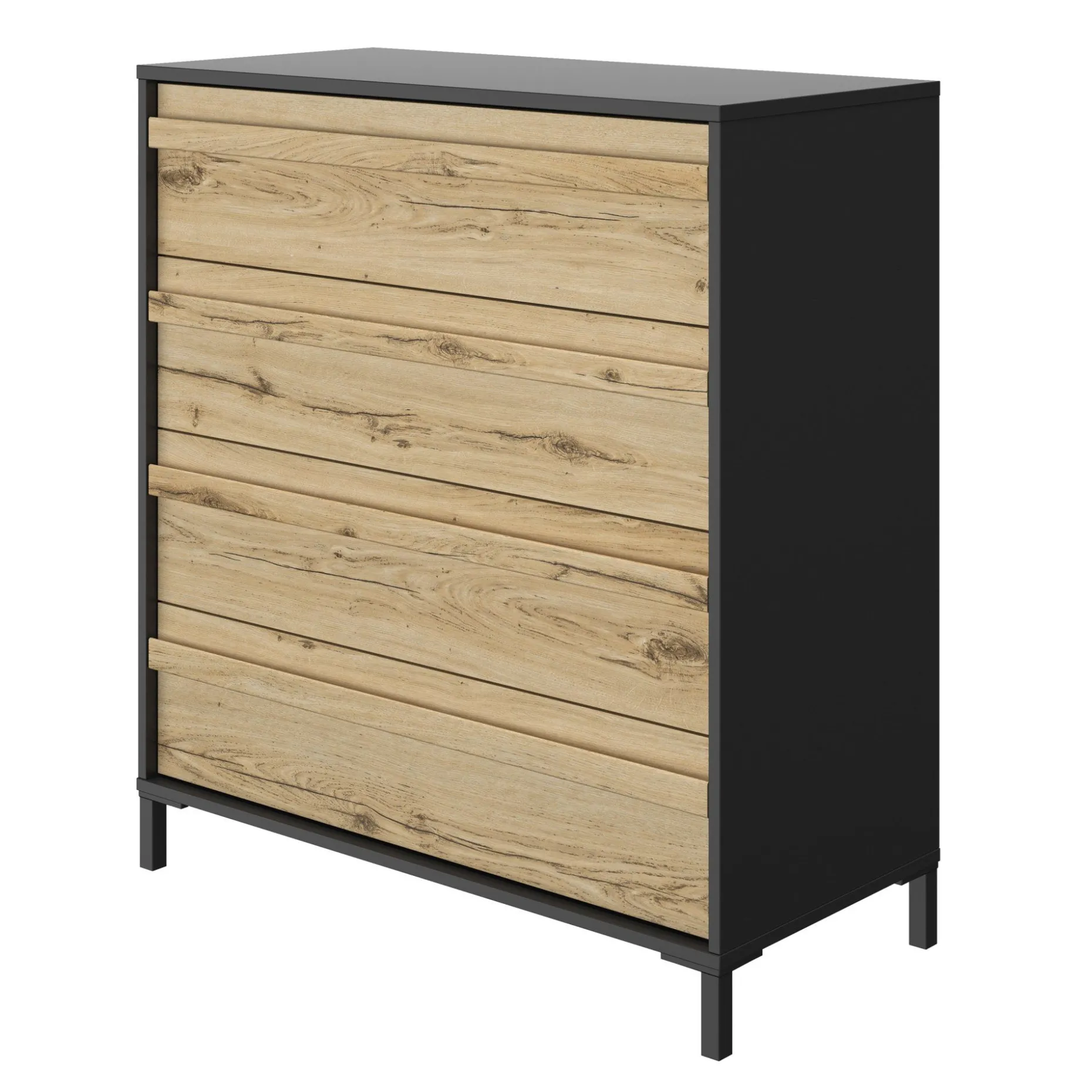 Kommode Mimizan | 94 x 45 x 104 | Helvezia Oak Design