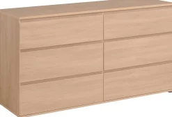 Kommode Nux 6 Schubladen - Eiche