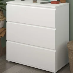 Kommode Nux 3 Schubladen - weiß