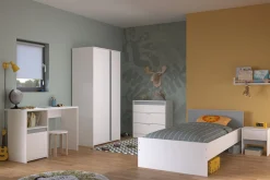 Kinder Parisot Kommode Rue 78 cm mit 3 Schubladen - /grau oder /rosa