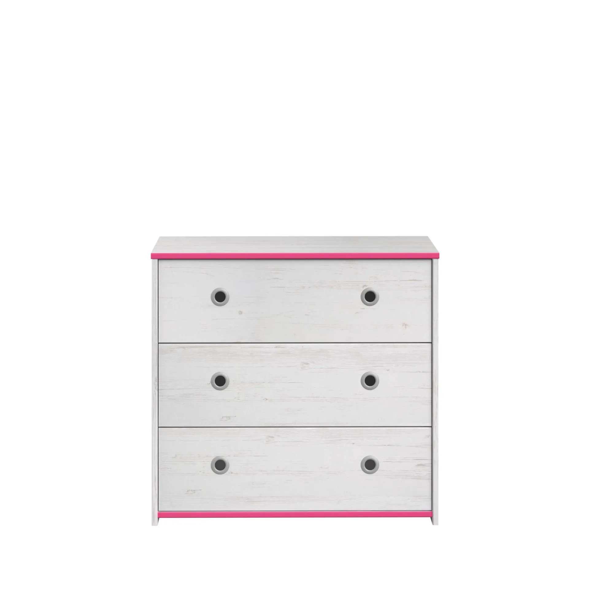 Kinder Parisot Kommode Smoozy 79cm mit 3 Schubladen - /rosa oder /blau