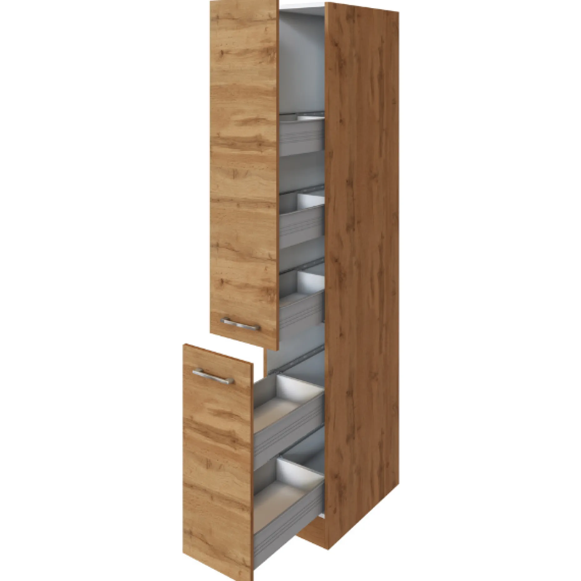 Kommode Sorrella 30cm 2 Schubladen - Eiche