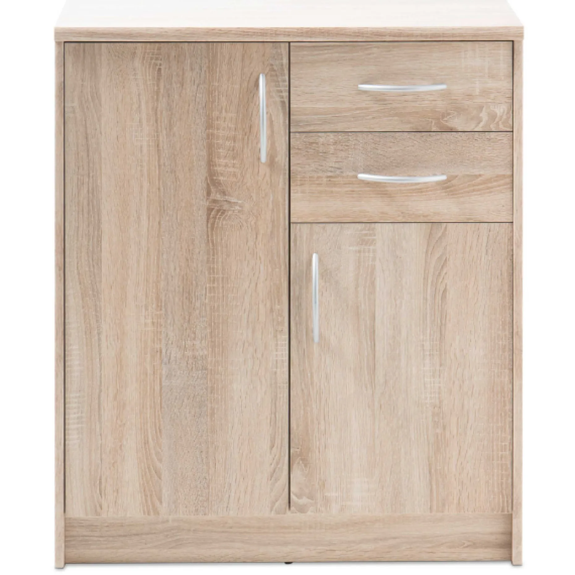Kommode Ultima 74x35x86cm mit 2 Türen und 2 Schubladen - Sonoma Eiche