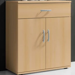 Kommode Viviane 60cm mit 2 Türen und 1 Schublade - Buche