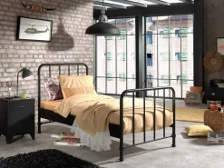 Konsole Bronxx Metall 40x60 - mattschwarz