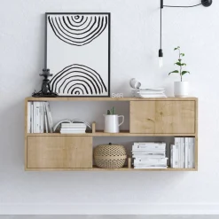 Konsole Flora - 100% MELAMINE - Eiche - 120 x 50 x 22 cm