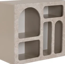 Konsole Lessa - 100% MELAMINE - Travertin - 74 x 37 x 80 cm
