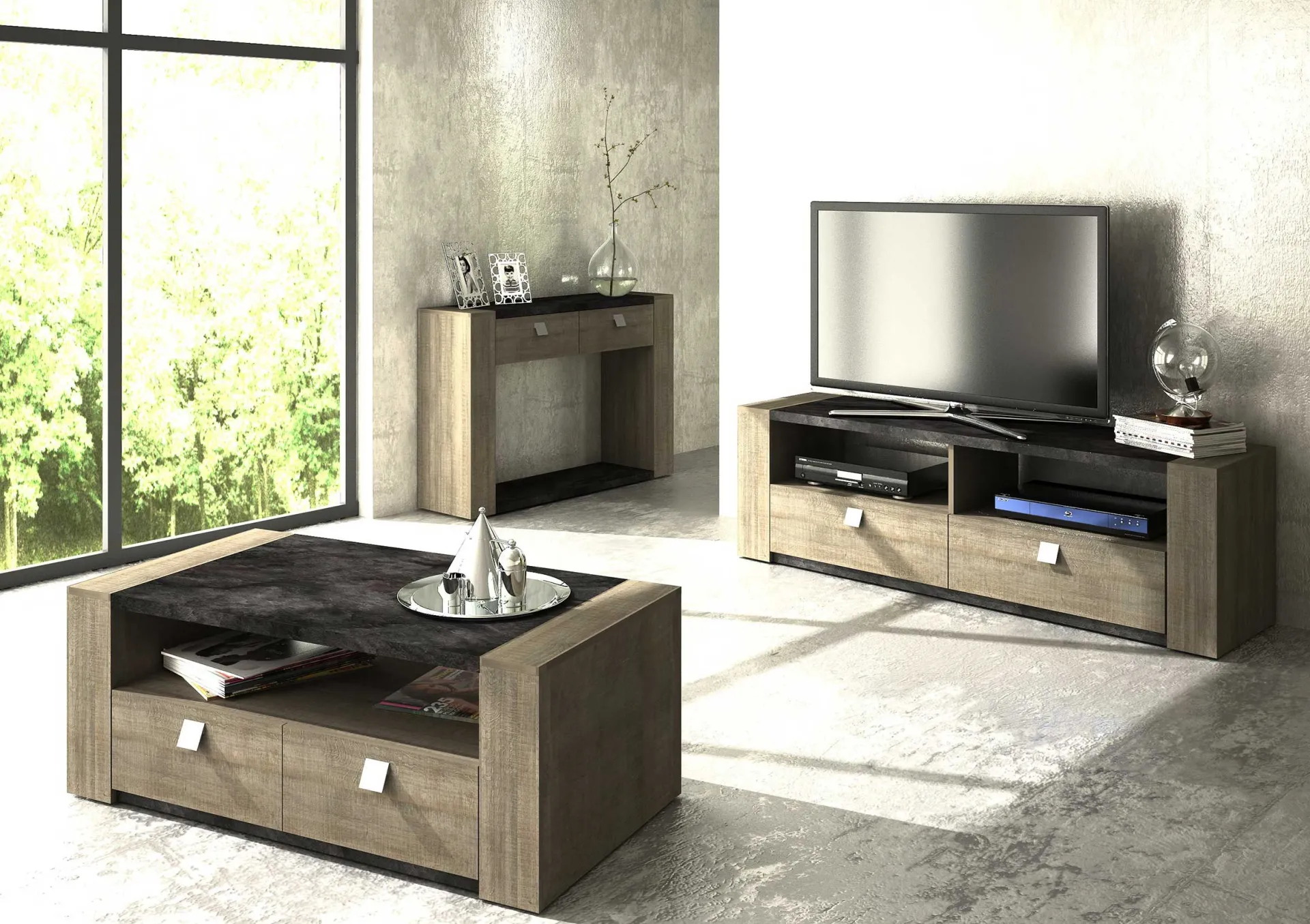 Trasman Konsolentisch Iris - Beton