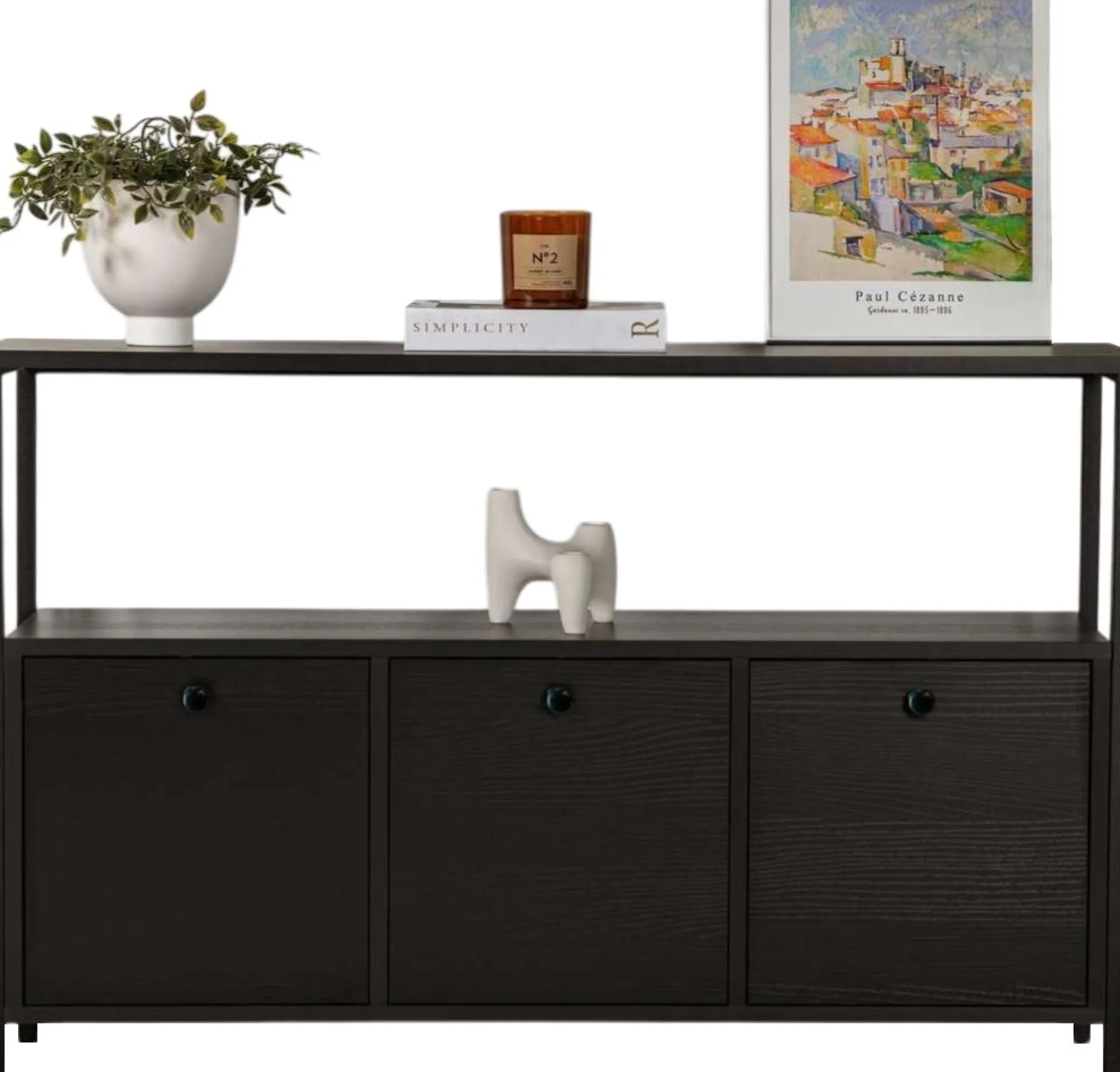 Emob Konsole Solace - 100% MELAMINE - Holz - 77 x 30 x 120 cm