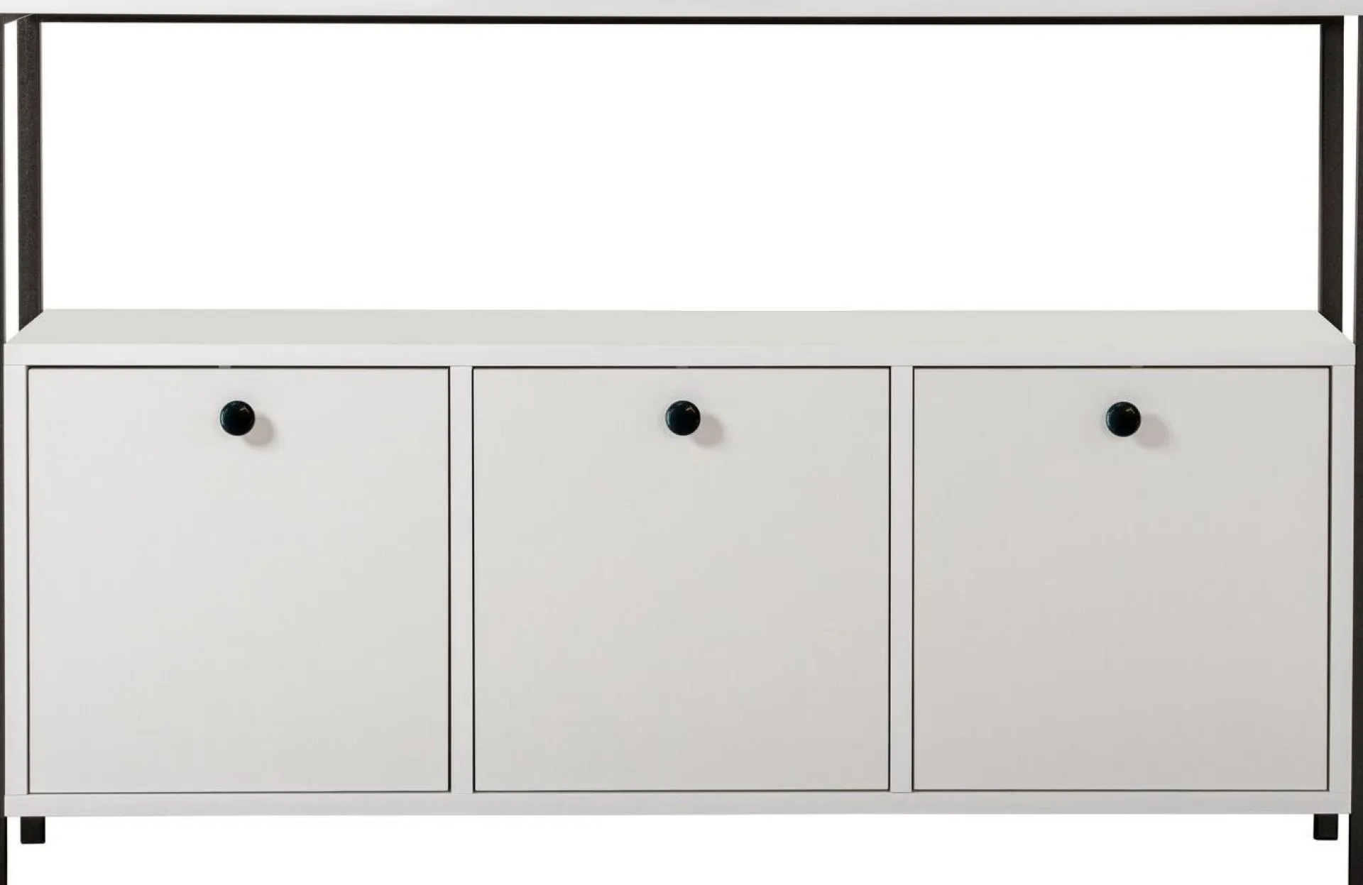 Emob Konsole Solace - 100% MELAMINE - Weiß - 77 x 30 x 120 cm