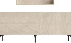 Konsole Stella - 100% MELAMINE - Travertin - 180 x 55 x 40 cm