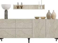 Konsole Stella - 100% MELAMINE - Travertin - 180 x 55 x 40 cm