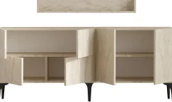 Konsole Stella - 100% MELAMINE - Travertin - 180 x 55 x 40 cm
