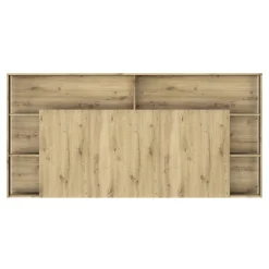 Kopfteil mit Stauraum Genaro | 218 x 25 x 106 cm | Artisan Oak
