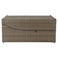 House Nordic Kubu Split Sun Lounger Set - Schwarzes Poly Rattan, Stahlrahmen