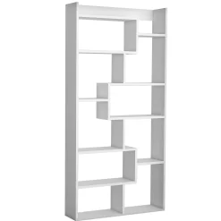 Kuttap Bücherregal | 100 % MELAMIN | Weiß