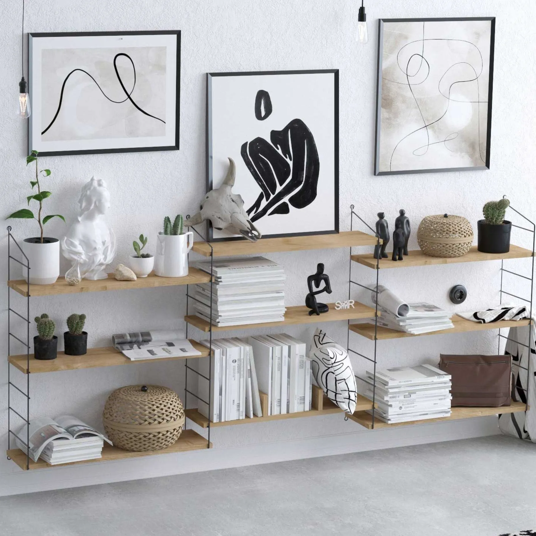 Laba Bücherregal | 100 % MELAMIN | Eiche