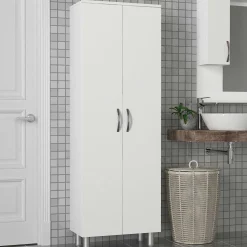 Lagerschrank Arizona - 59x31x161cm - 2 Türen - weiß
