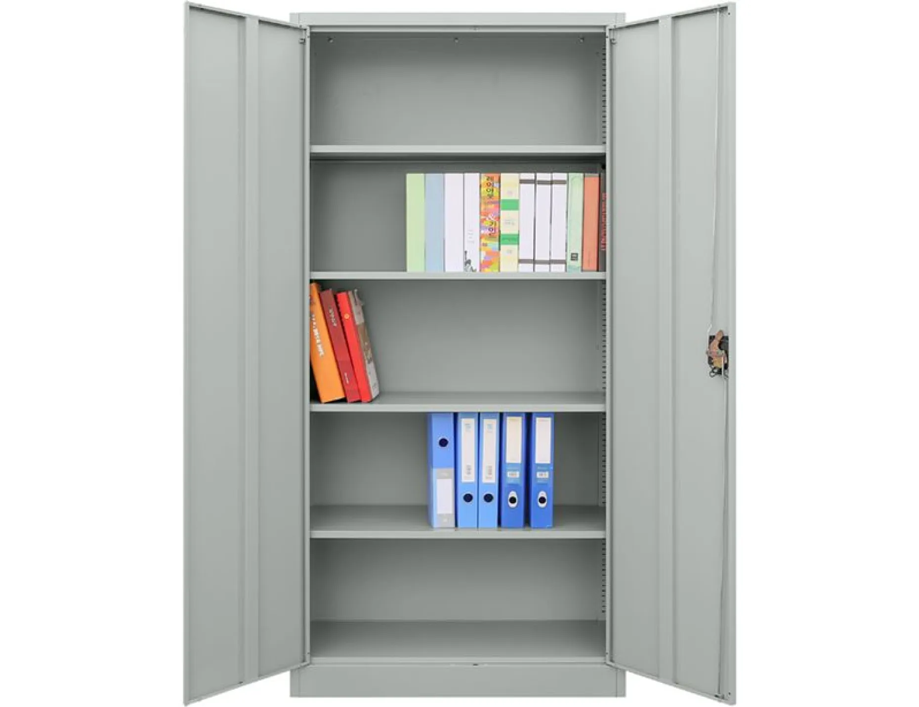 Lagerschrank Meino 2 Türen L80xH180 - grau