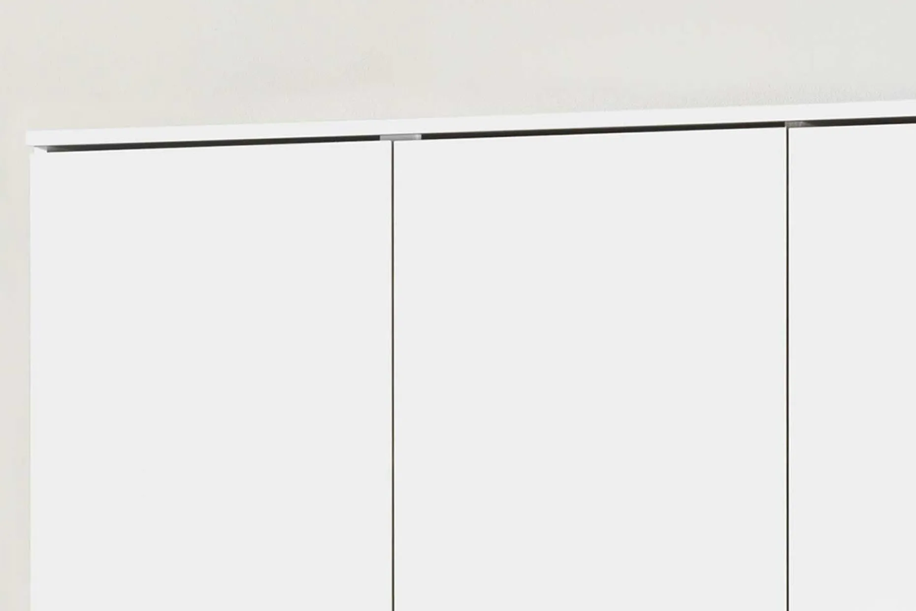 Lagerschrank Ray 120cm mit 3 Türen und 4 Einlegeböden - weiß