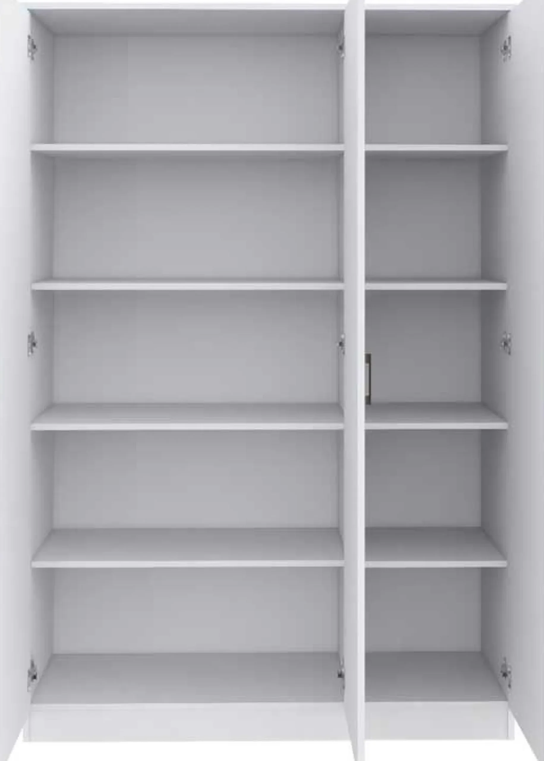 Lagerschrank Ray 120cm mit 3 Türen und 4 Einlegeböden - weiß