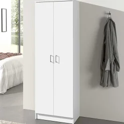 Lagerschrank Ray 60cm mit 2 Türen und 4 Einlegeböden - weiß