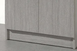 Lagerschrank Ray 60cm mit 2 Türen und 4 Einlegeböden - Eiche grau