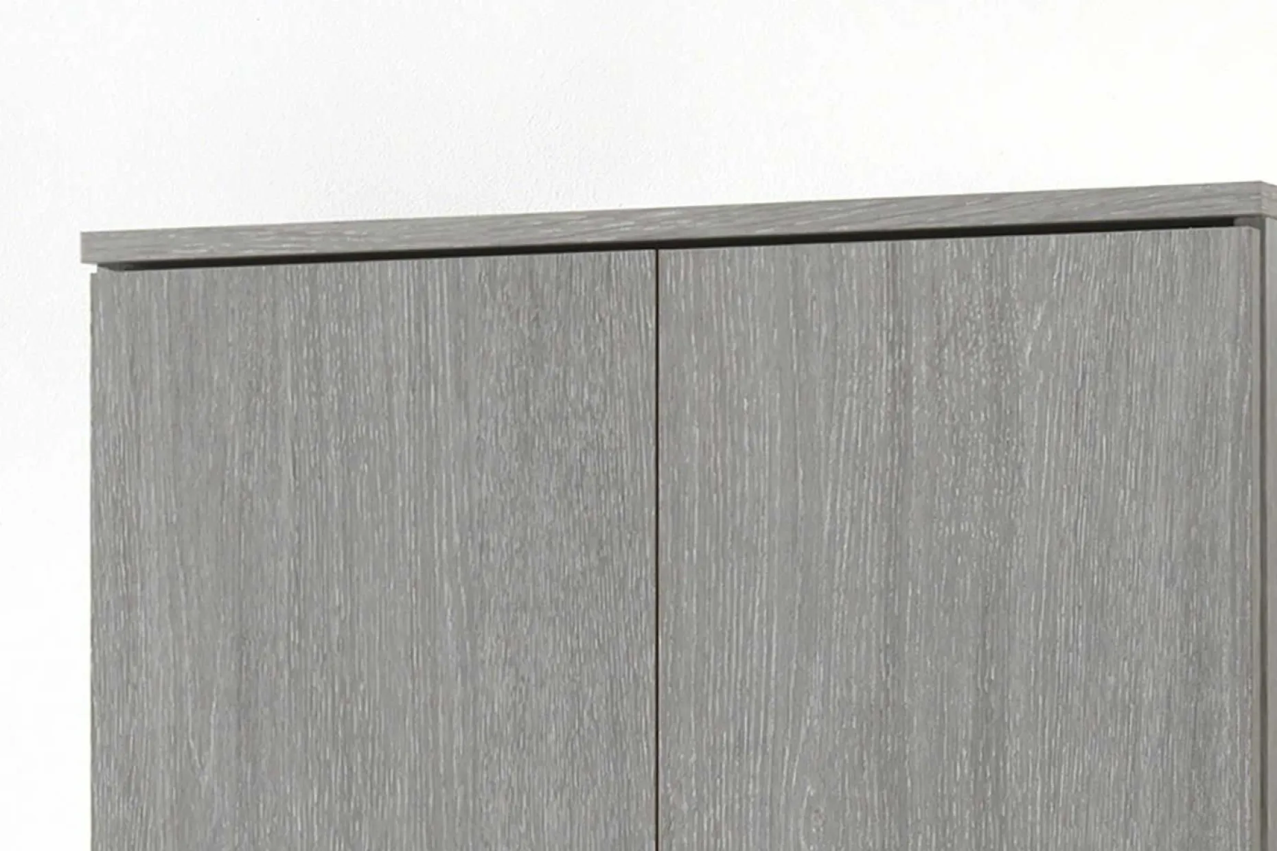Lagerschrank Ray 60cm mit 2 Türen und 4 Einlegeböden - Eiche grau