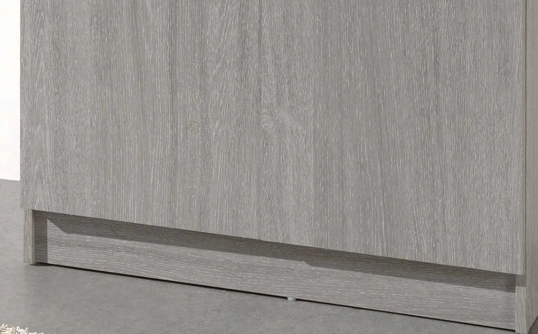 Lagerschrank Ray 80cm mit 2 Türen und 4 Einlegeböden - Eiche grau