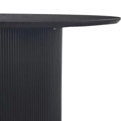 Rousseau Lagos Runder Tisch: 120x120 cm Dunkel, MDF-Struktur