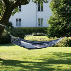 House Nordic Lamia Hängematte: Grau/, Baumwolle/Polyester, Lärchenholz