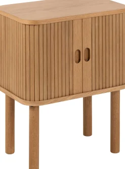 Langley Nachttisch mit Ablage - Eichenfurnier
